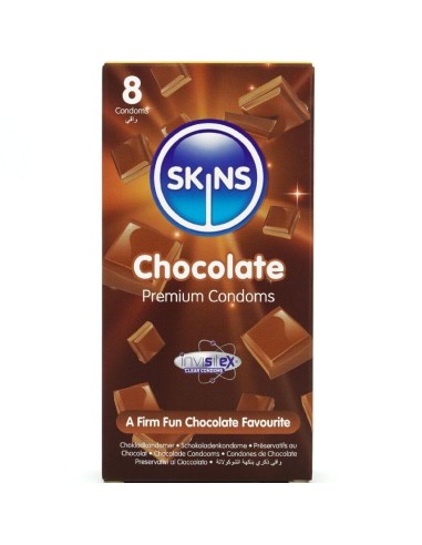 Skins Chocolate Premium Condoms Pack 8