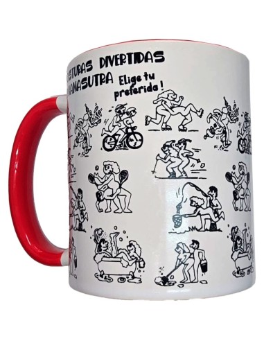 Diablo Picante Taza Blanca Posturas... Diablo Picante Taza Blanca Posturas...