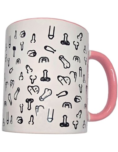 Diablo Picante Taza Blanca Penes &... Diablo Picante Taza Blanca Penes &...