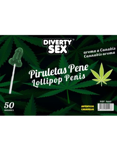 Diablo Goloso 50 Penis Lollipops...