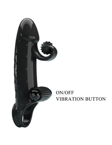 Romance Vibrating Penis Sleeve Black