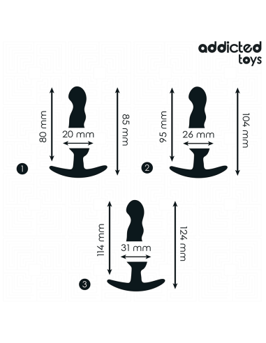 Addicted Toys Set De 3 Plug Anal...