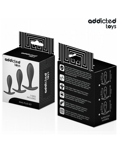 Addicted Toys Set Di 3 Tappi Anali...