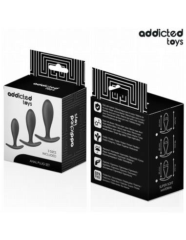 Addicted Toys Set Of 3 Anal Plug...