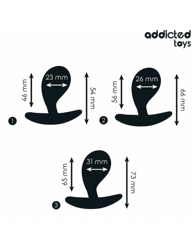 Addicted Toys Set Of 3 Anal Plug...