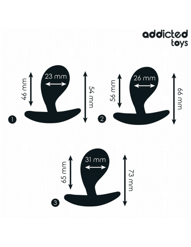 Addicted Toys Conjunto De 3 Plug Anal... Addicted Toys Conjunto De 3 Plug Anal...