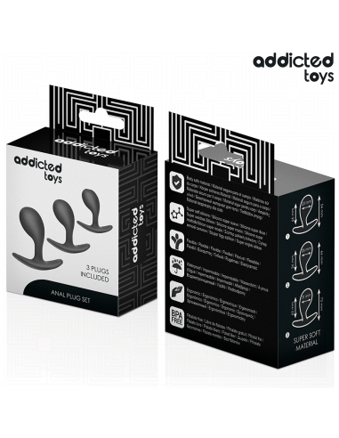 Addicted Toys Set Of 3 Anal Plug...