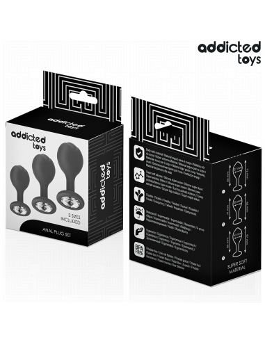 Addicted Toys Set Of 3 Anal Plug...
