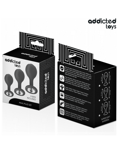 Addicted Toys Conjunto De 3 Plug Anal... Addicted Toys Conjunto De 3 Plug Anal...