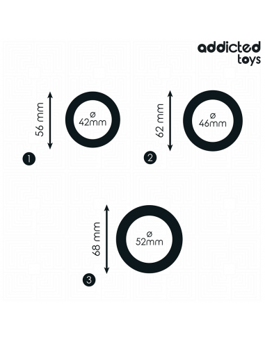 Addicted Toys Set Di Anelli Piatti In...