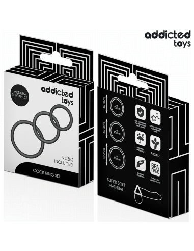 Addicted Toys Set Of Silicone Rings...