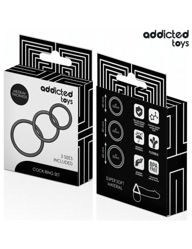 Addicted Toys Set De Anillos Silicona...