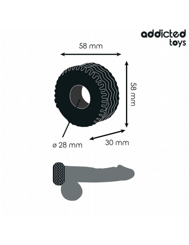 Addicted Toys Anel De Pé Extra Grosso