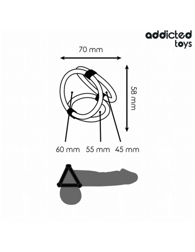 Addicted Toys Anello Per Pene Triplo