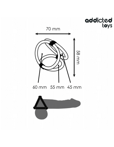 Addicted Toys Anneau Pénis Triple