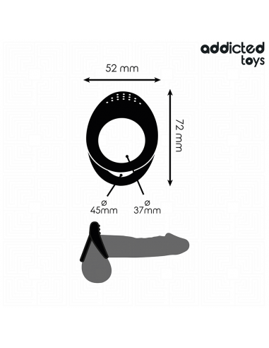 Addicted Toys Double Textured Penis Ring