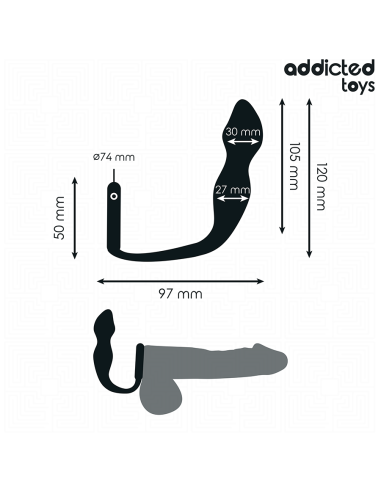 Addicted Toys Plug Anal Com Anel...
