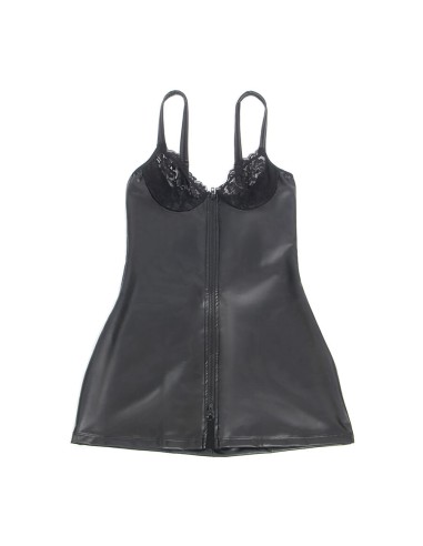 Subblime 957568 Leather Zip Dress Black
