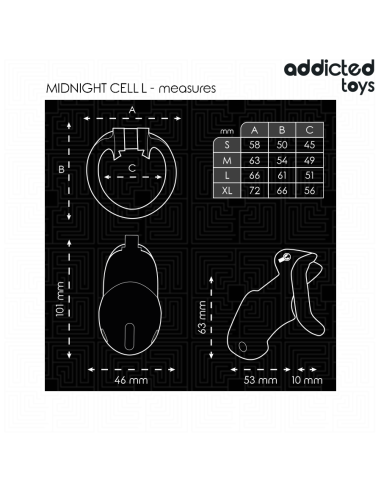 Addicted Toys Locked Mindnight Cell...