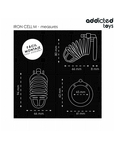 Addicted Toys Locked Iron Cell Jaula... Addicted Toys Locked Iron Cell Jaula...