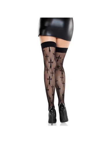Leg Avenue Bas En Dentelle Worship Me...