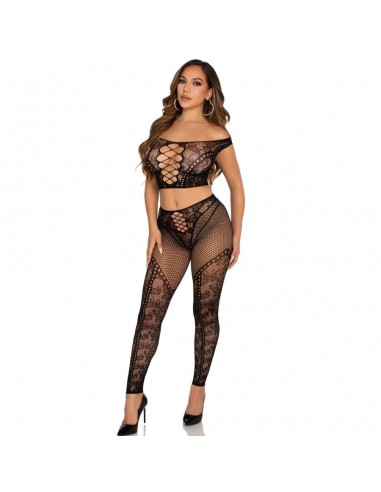 Leg Avenue Crop Top Und Netzlegging...