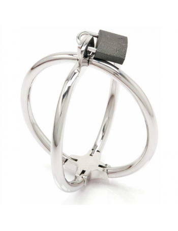 Metall hard criss cross hand restraint edelstahl - MySexyShop.eu