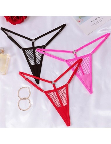Chilirose Cr 4856 Roter Fishnet Micro...
