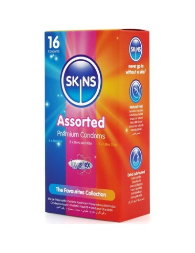 Skins Assorted Premium Condoms Pack 16