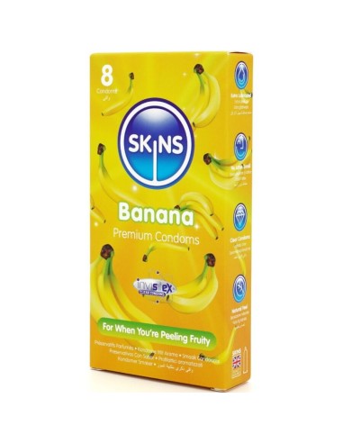 Skins Banana Premium Condoms Pack 8
