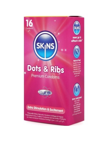 Skins Dots & Ribs Preservativos...