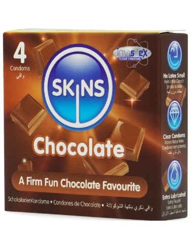 Skins Chocolate Premium Condoms Pack 4