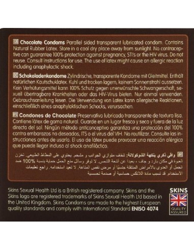 Skins Chocolate Premium Condoms Pack 4
