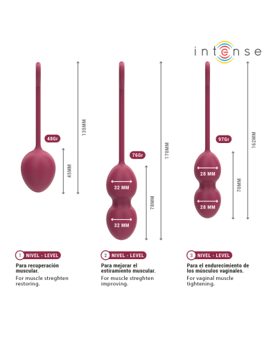 Intense Kit Charli Kegel Ball Burgundy
