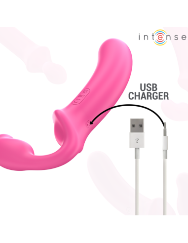 Intense Amy Vibrador Doble 20 cm Rosa... Intense Amy Vibrador Doble 20 cm Rosa...