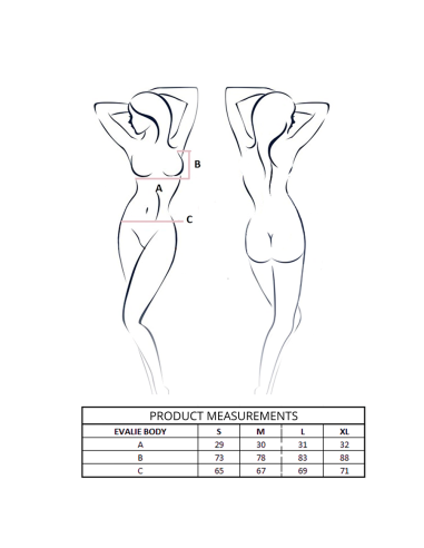 Passion Evalie Body White L/Xl