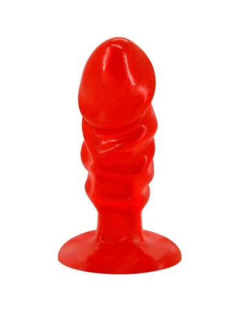 Baile plug anal unisex con ventosa rojo - MySexyShop.eu