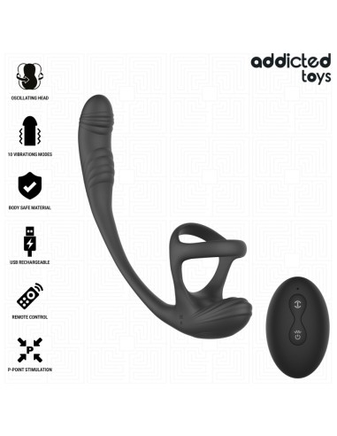 Addicted Toys Plug Anal Com Vibração,...