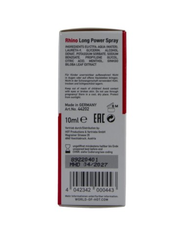 Hot Rhino Long Power Spray 10 ml