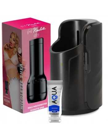 Kiiroo keon + feel nicolette shea stroker + aqua quality lube 50 ml - MySexyShop.eu