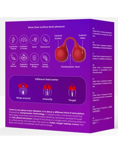 Snail Vibe Twinn Cherry Finger Vibrator
