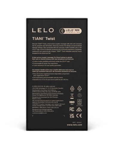 Lelo Tiani Vibrador Para Casais Twist... Lelo Tiani Vibrador Para Casais Twist...