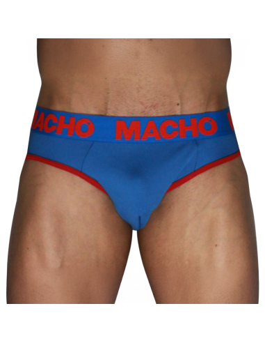 Macho Mch005 Classic Slip Bleu + Rouge