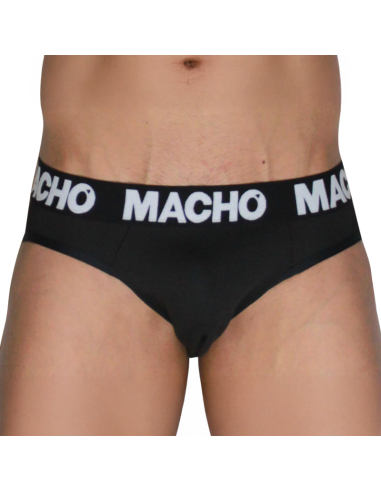 Macho Mch007 Classique Slip Noir + Noir