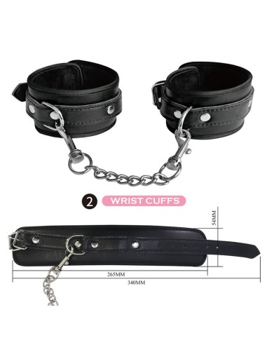 Pretty Love Kit Bdsm De 8 Peças Preto Pretty Love Kit Bdsm De 8 Peças Preto
