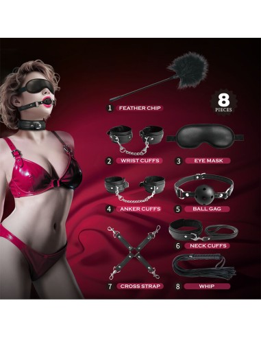 Pretty Love 8 Teiliges Bdsm Set Schwarz