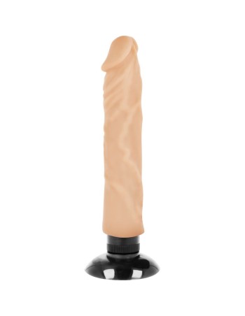 Basecock realistic vibrator 2-1 flesh 20cm