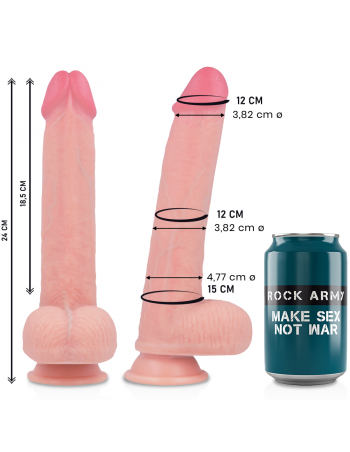 Rockarmy liquid silicone premium kingcobra realistic 24cm | MySexyShop (PT)