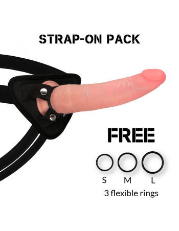 Harnais Rockarmy + Crusader Double Densité 21,5cm - MySexyShop