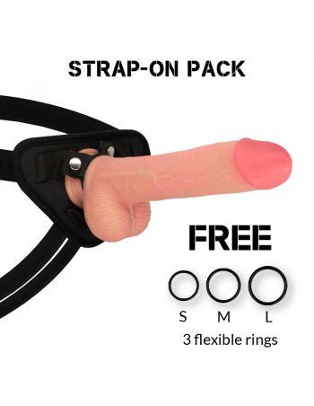 Rockarmy arnés + liquid silicone dildo premium kingcobra 24cm - MySexyShop.eu